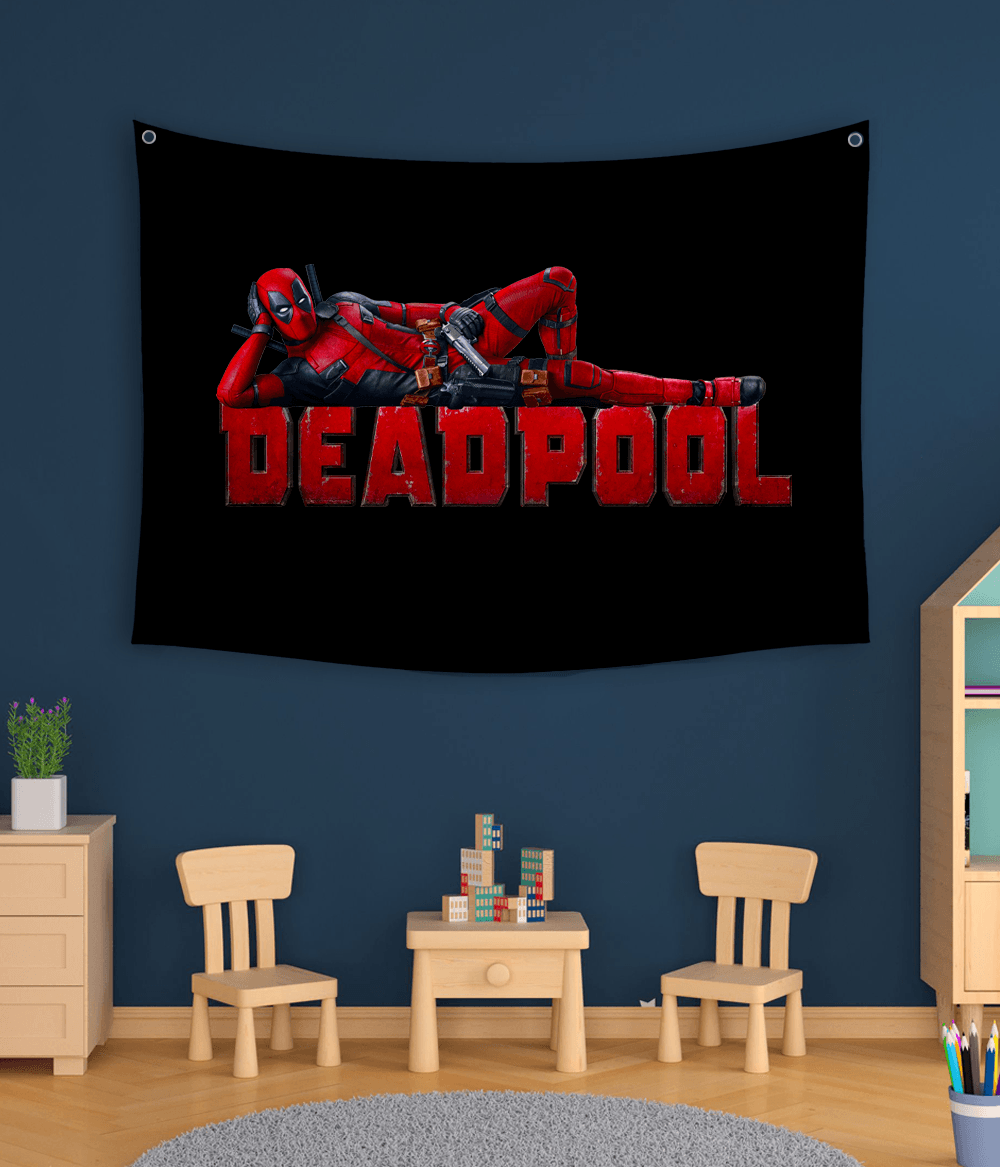 Deadpool Action Scene Tapestry