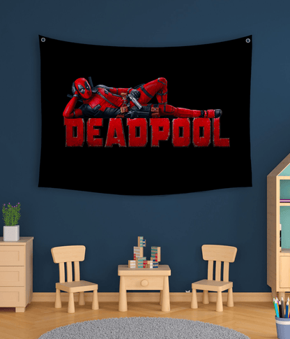 Deadpool Action Scene Tapestry