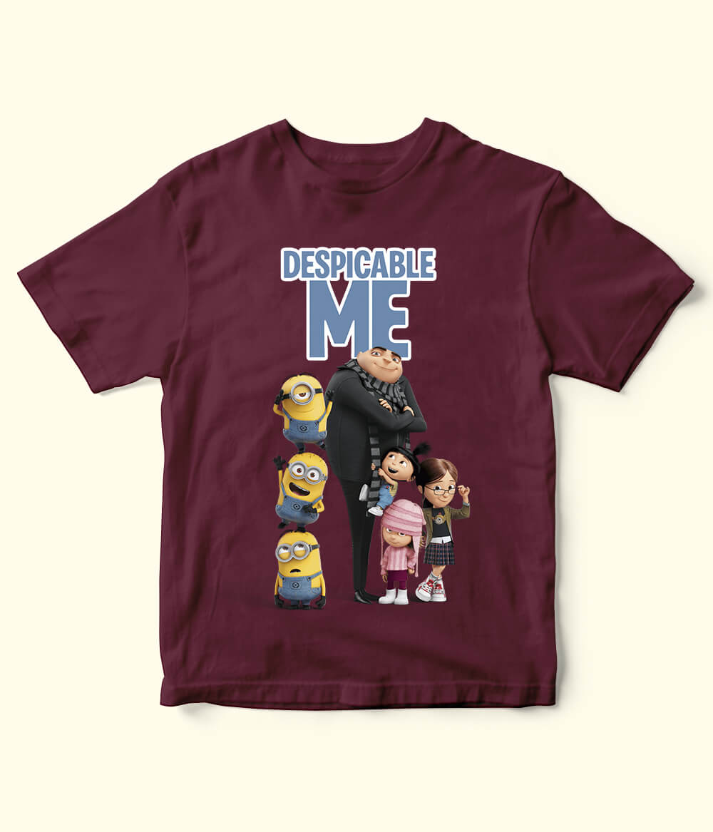 Despicable Me Maroon Shirt for Kids
