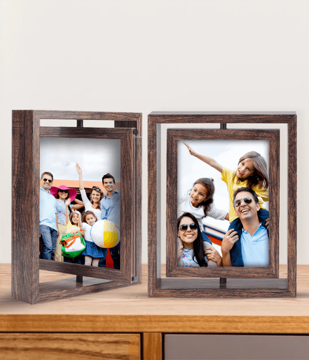 Double-Sided Rotating Picture Frame