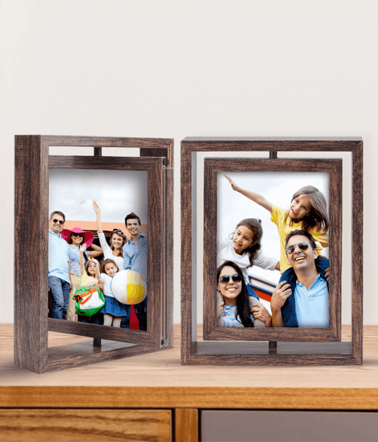 Double-Sided Rotating Picture Frame