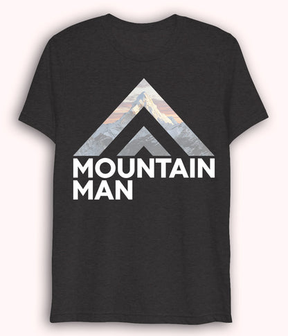 Charcoal Grey Dri fit Mountain Man T-Shirt