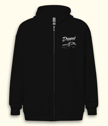 Dropped Zipper Hoodie
