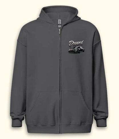 Dropped Zipper Hoodie