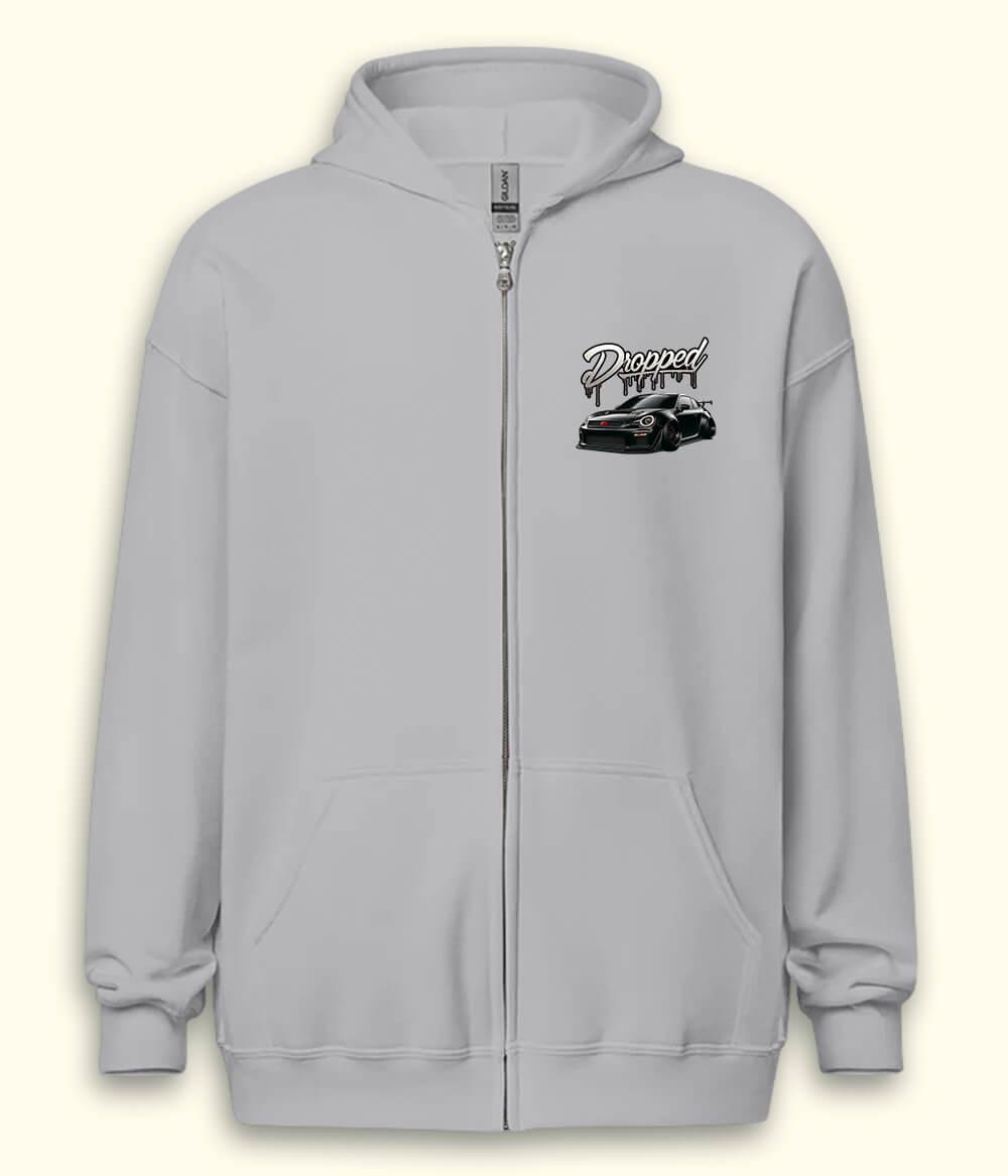 Dropped Zipper Hoodie