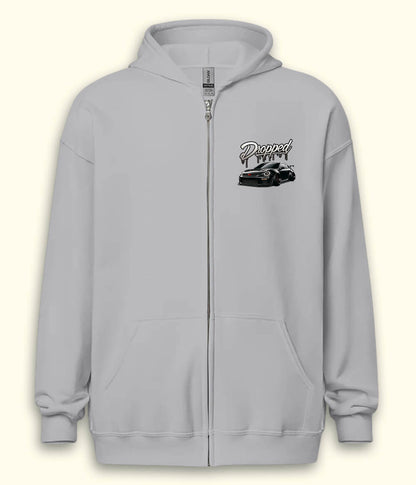 Dropped Zipper Hoodie
