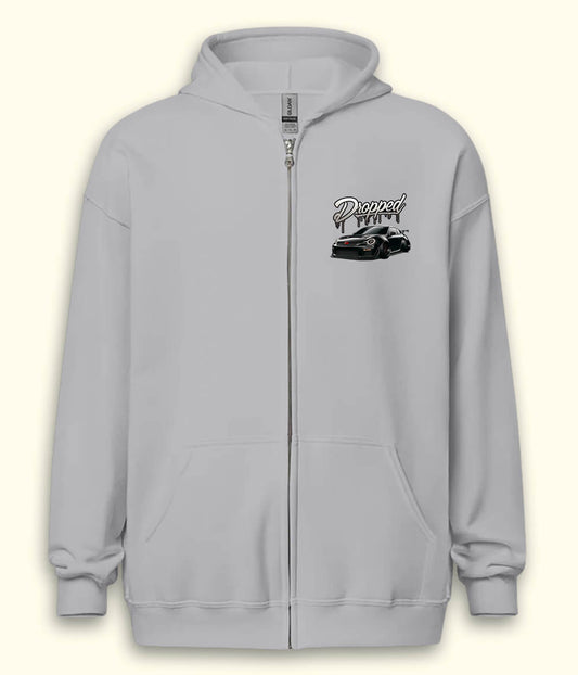 Dropped Zipper Hoodie