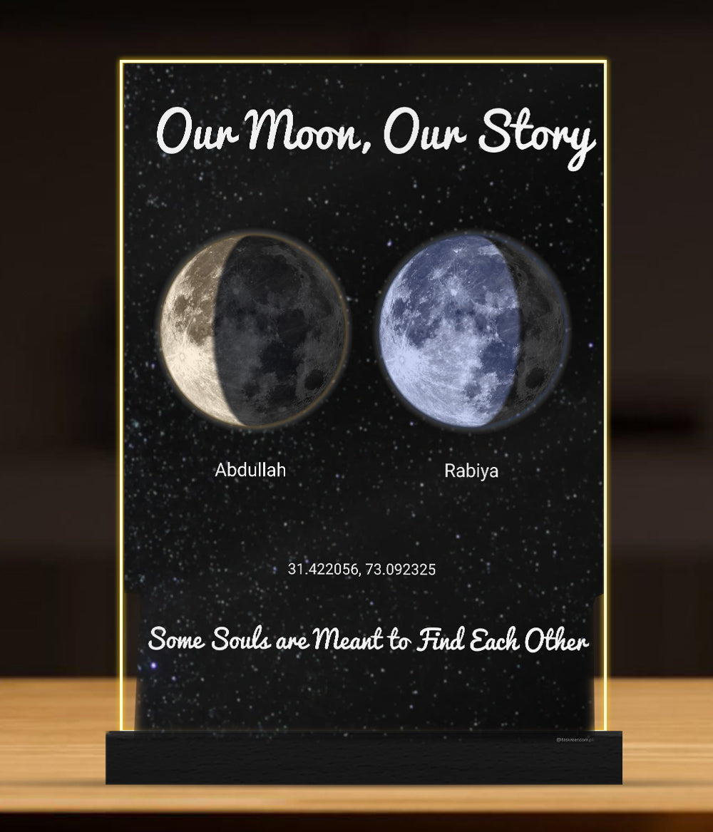 Dual Moon Phase Lamp