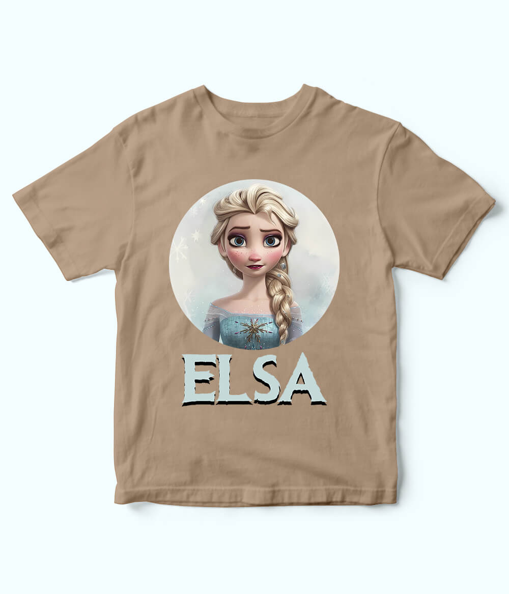 Elsa Beige T-Shirt for Girls