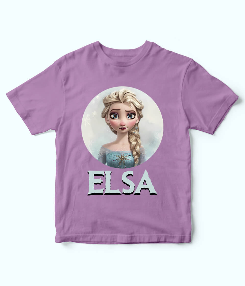 Elsa Purple T-Shirt for Girls