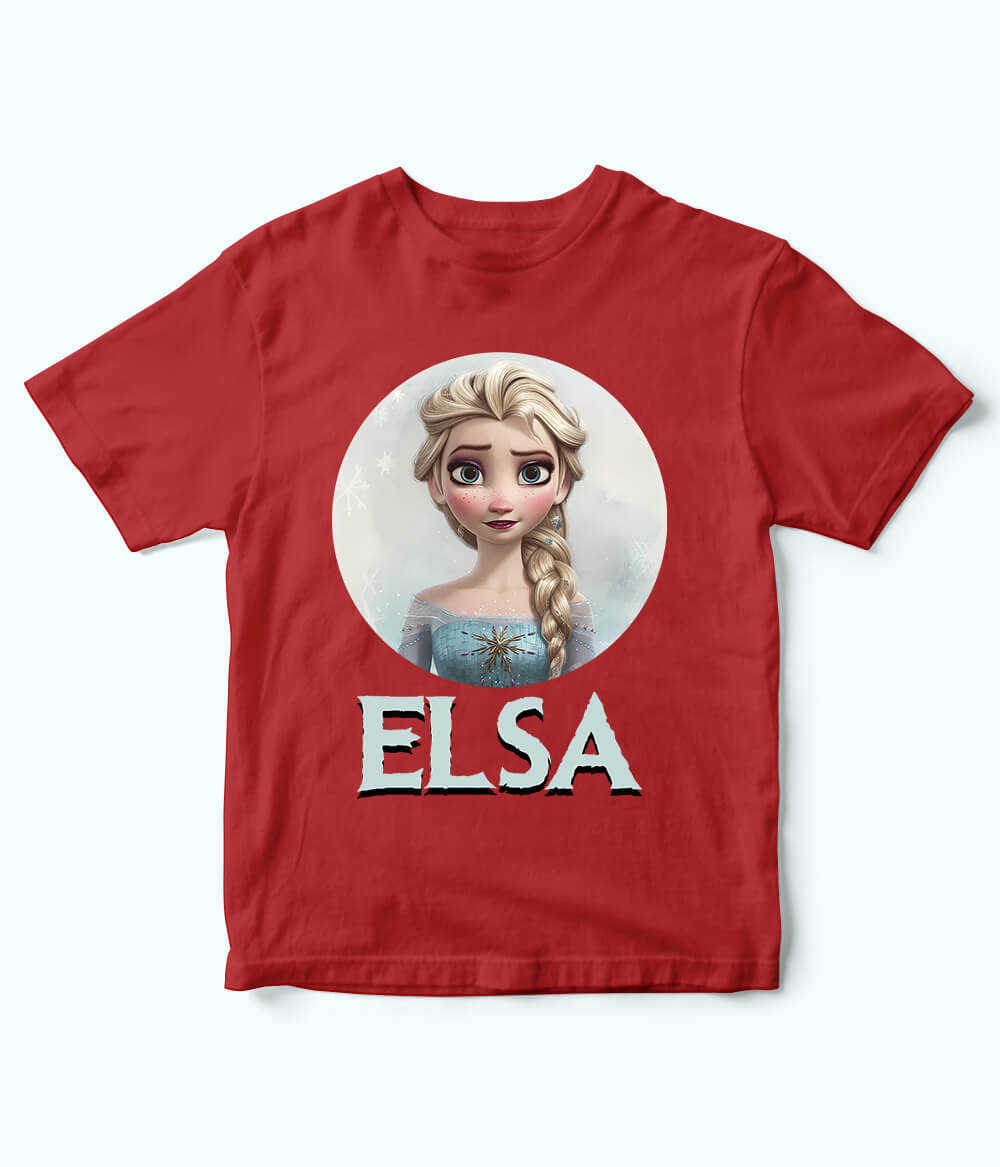 Elsa Red T-Shirt for Girls