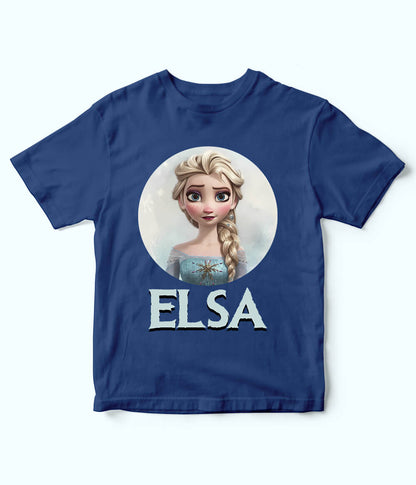 Elsa Royal Blue T-Shirt for Girls