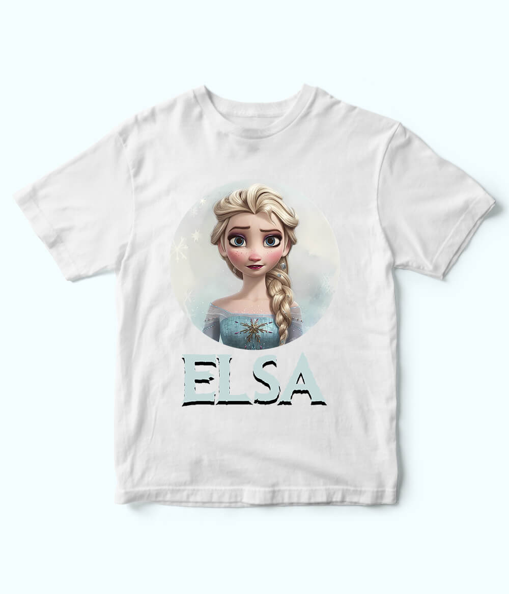 Elsa White T-Shirt for Girls