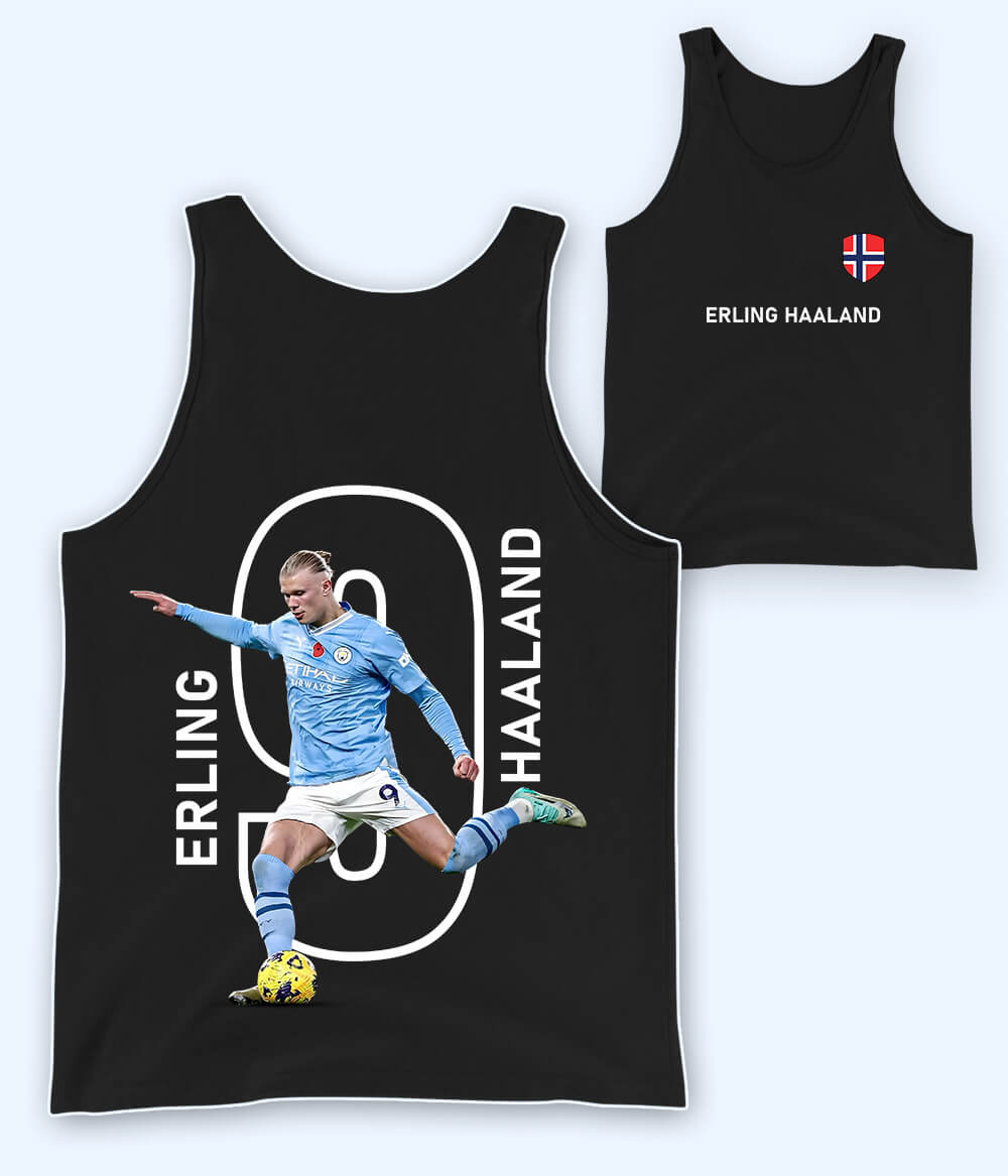 Erling Haaland Goal Machine Football Tank Top