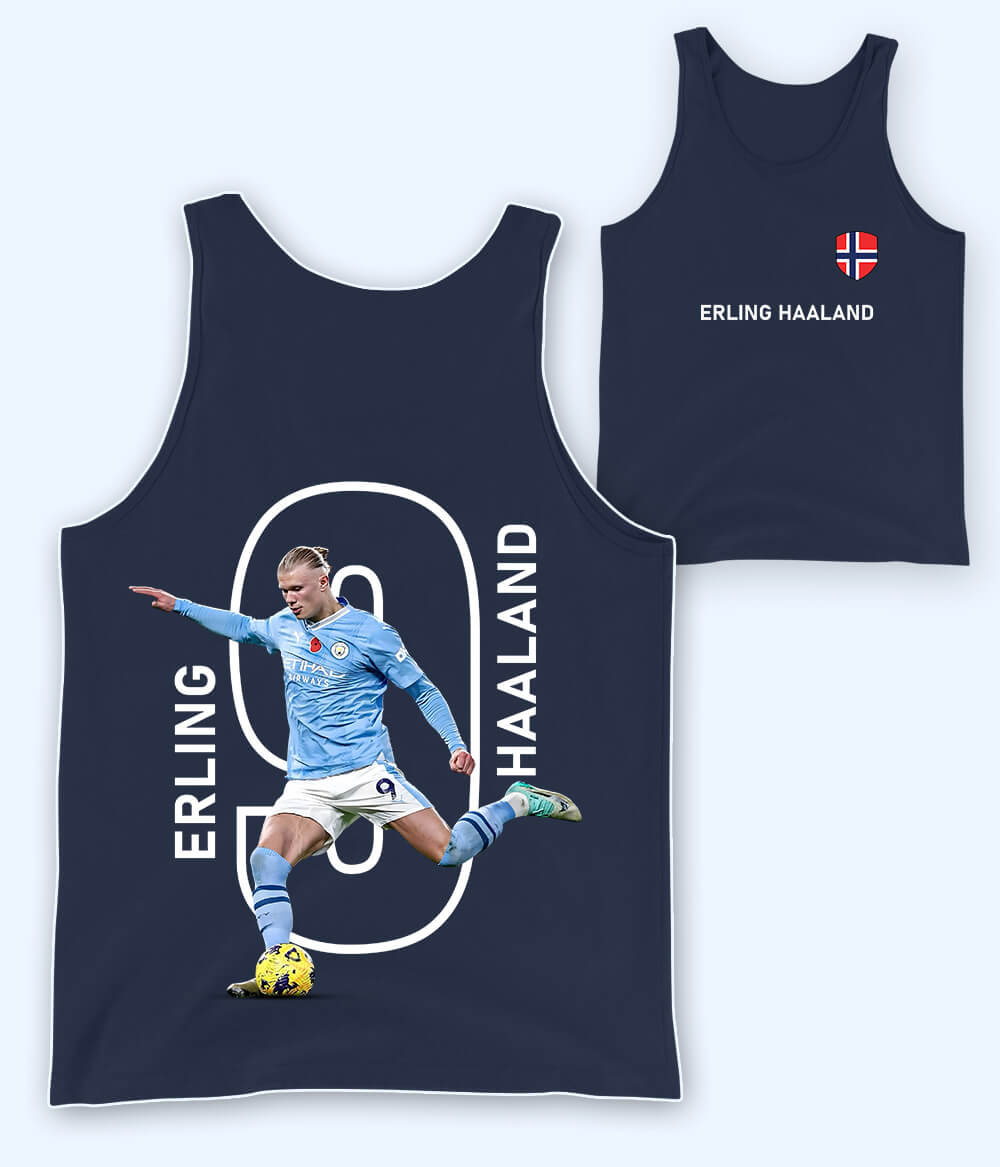 Erling Haaland Goal Machine Football Tank Top