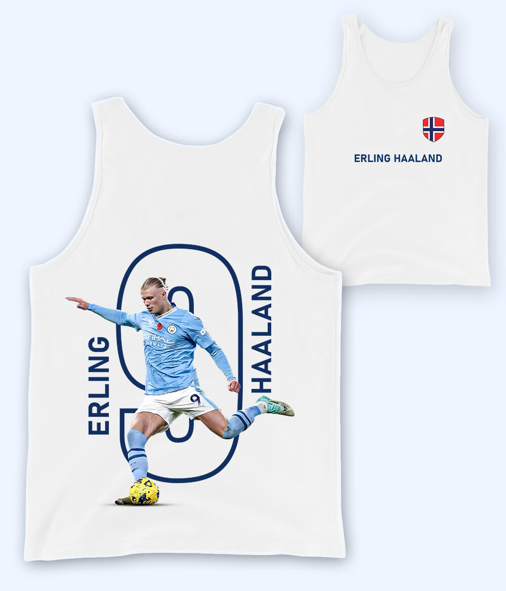 Erling Haaland Goal Machine Football Tank Top