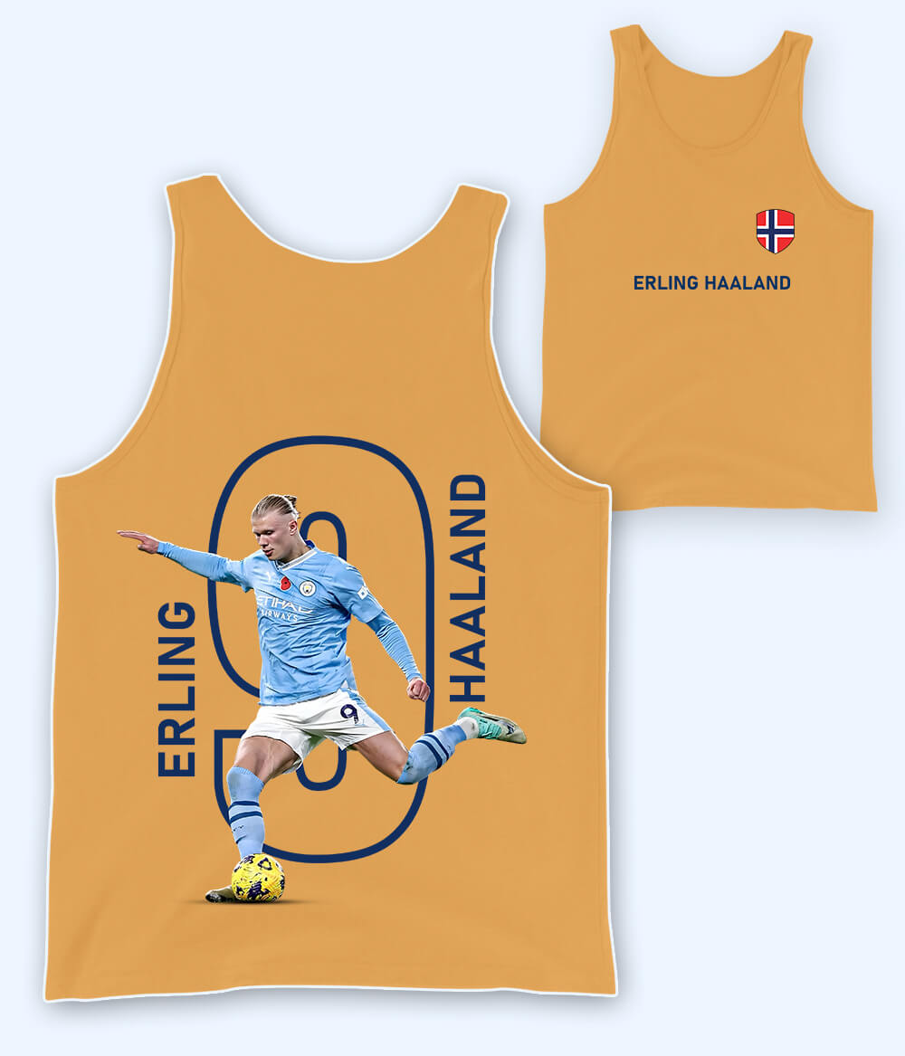 Erling Haaland Goal Machine Football Tank Top