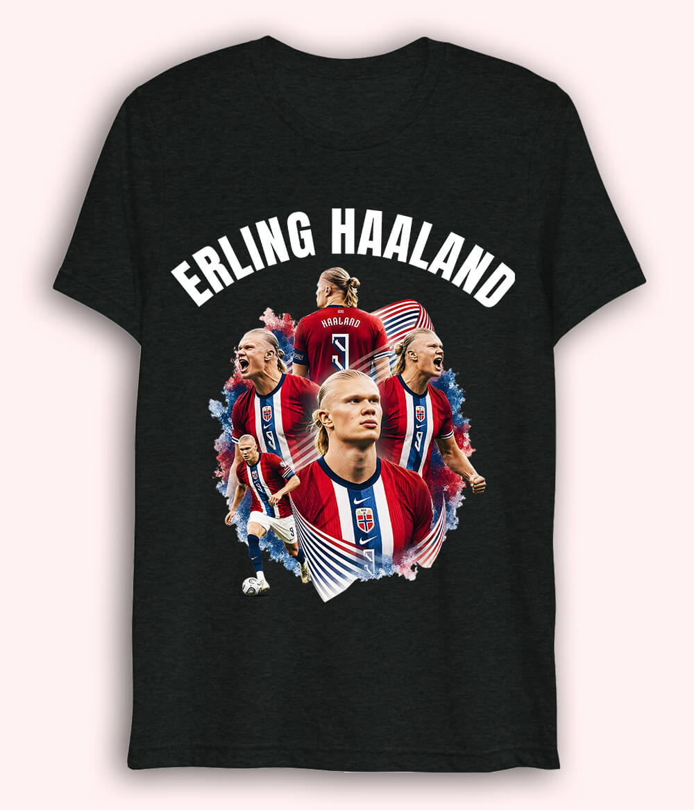 Erling Haaland Goal Scorer Dri Fit Football T-Shirt