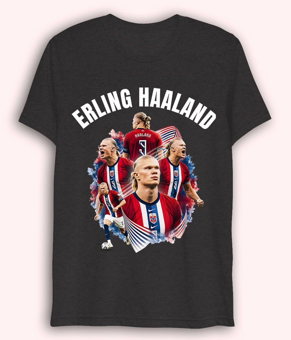 Erling Haaland Goal Scorer Dri Fit Football T-Shirt