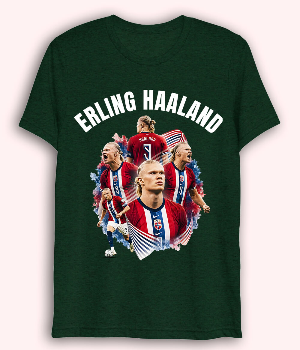 Erling Haaland Goal Scorer Dri Fit Football T-Shirt