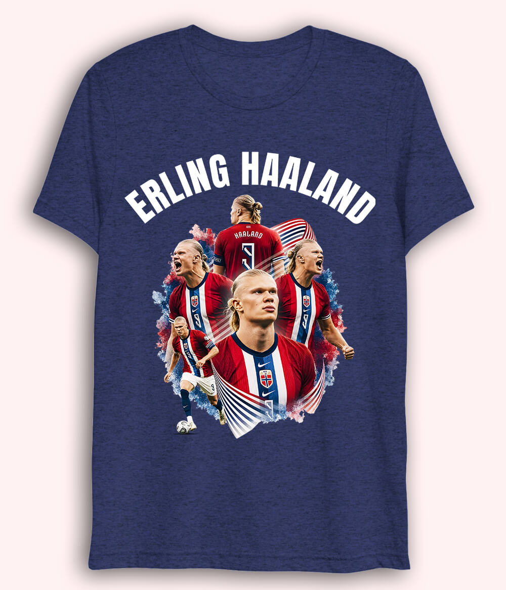 Erling Haaland Goal Scorer Dri Fit Football T-Shirt