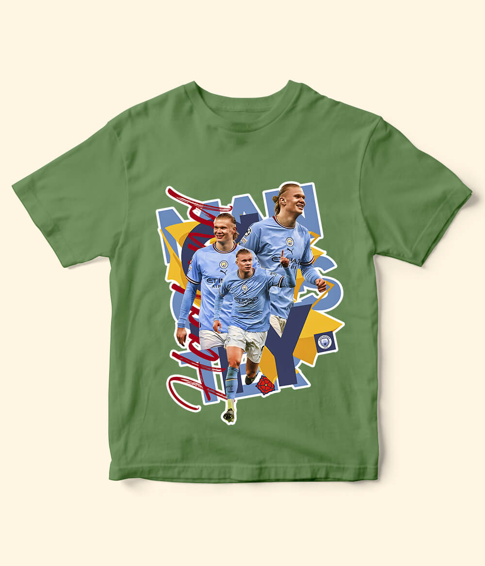 Erling Haaland Manchester City Kids Football T-Shirt