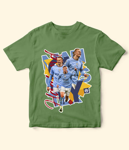 Erling Haaland Manchester City Kids Football T-Shirt