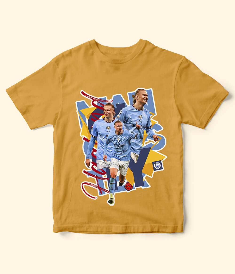 Erling Haaland Manchester City Kids Football T-Shirt