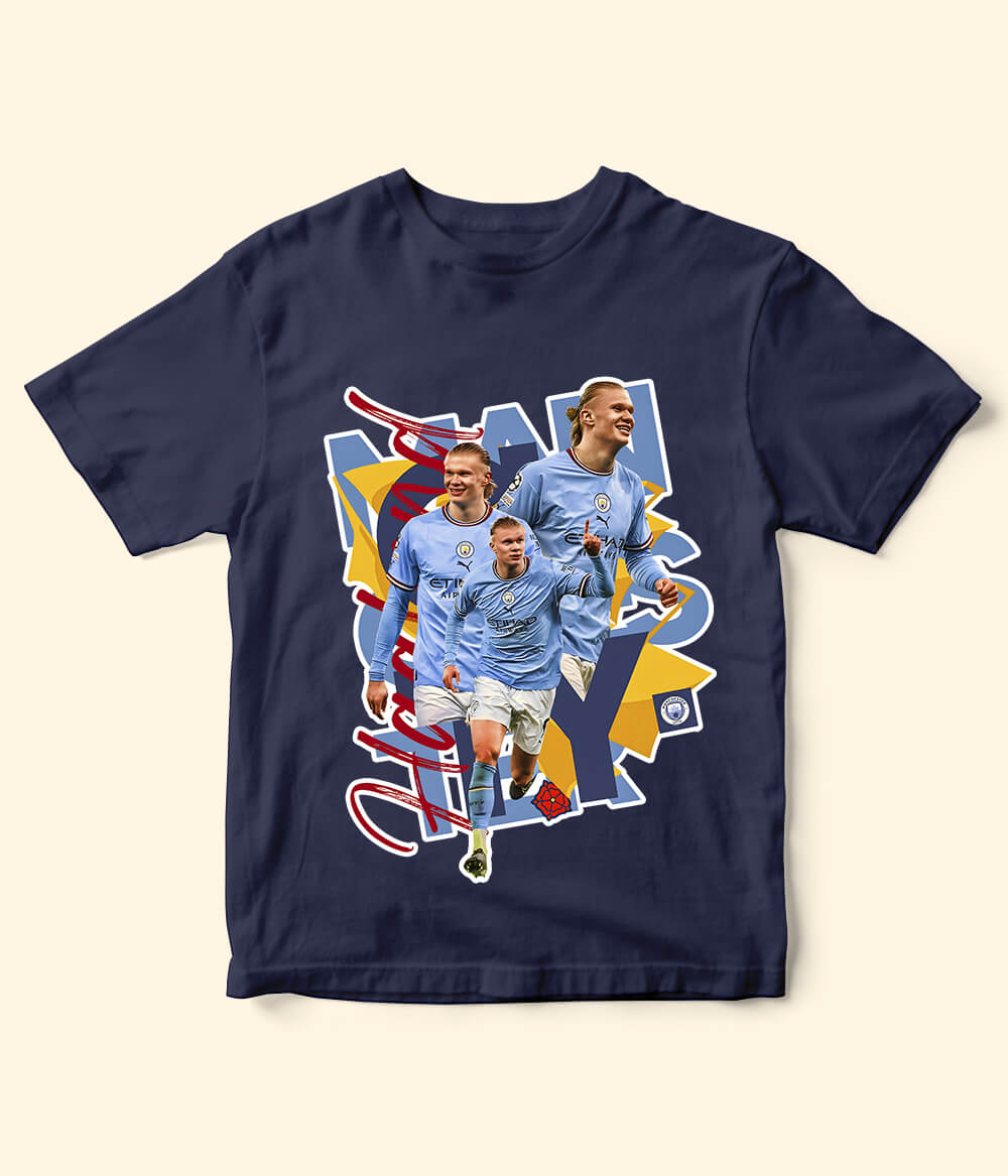 Erling Haaland Manchester City Kids Football T-Shirt