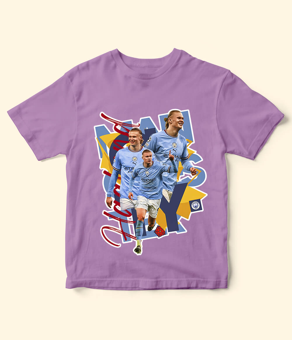 Erling Haaland Manchester City Kids Football T-Shirt