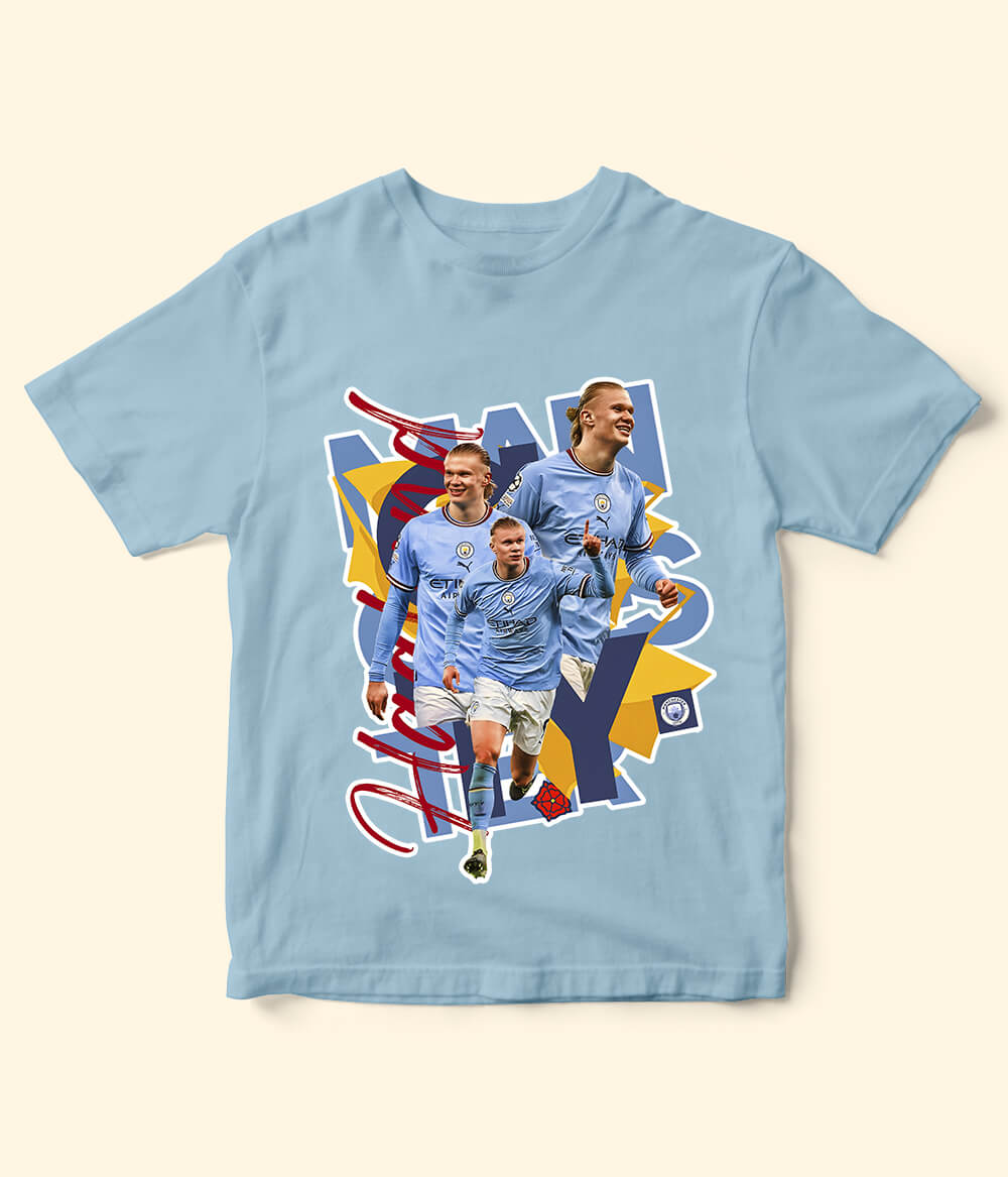 Erling Haaland Manchester City Kids Football T-Shirt