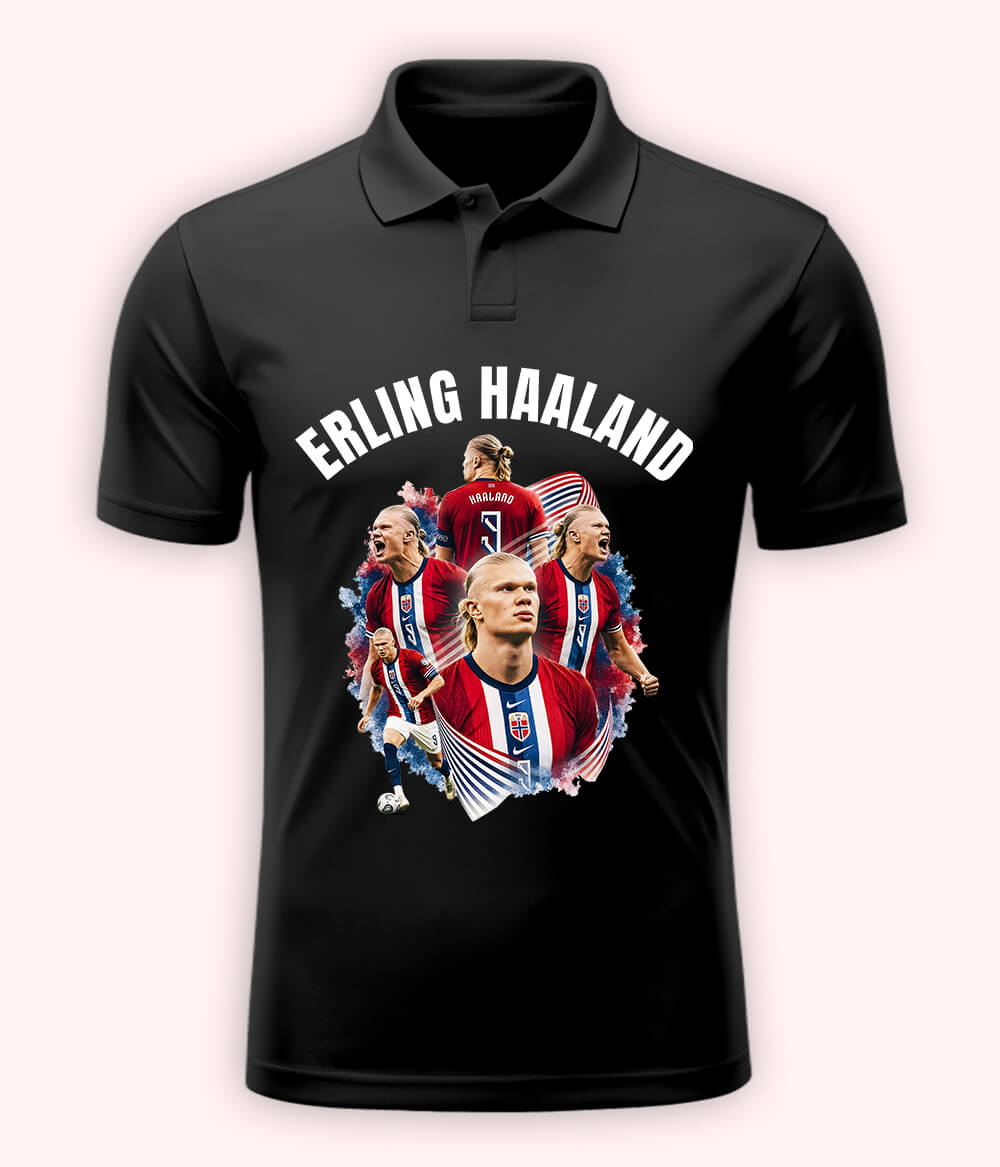 Erling Haaland Manchester City Polo T-Shirt