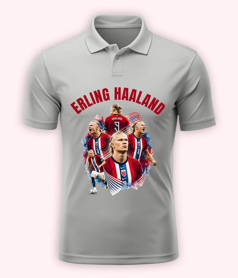 Erling Haaland Manchester City Polo T-Shirt