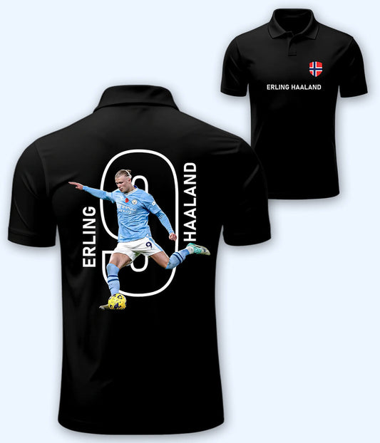 Erling Haaland Premier League Graphic Polo T-Shirt