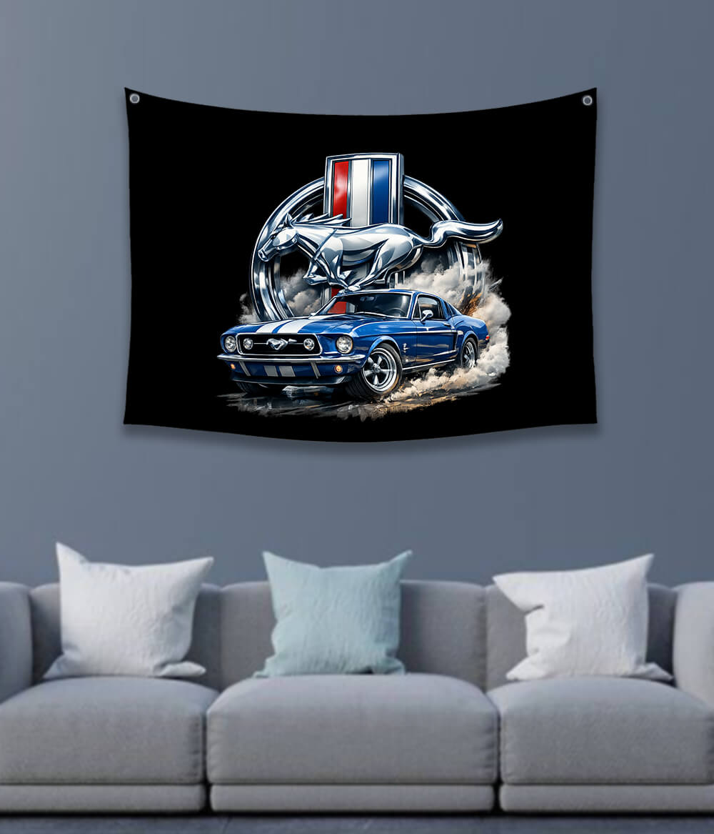 Ford Legendary Racing Car Tapestry