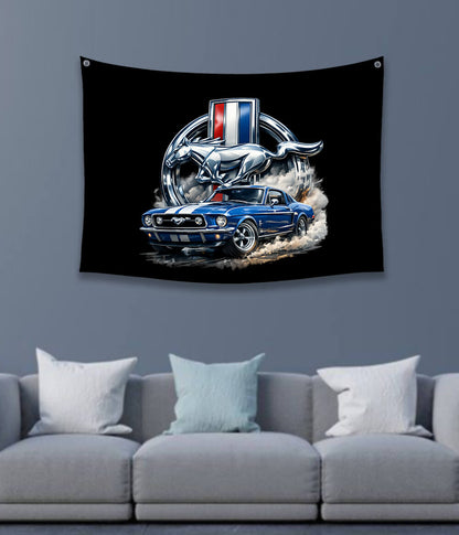 Ford Legendary Racing Car Tapestry
