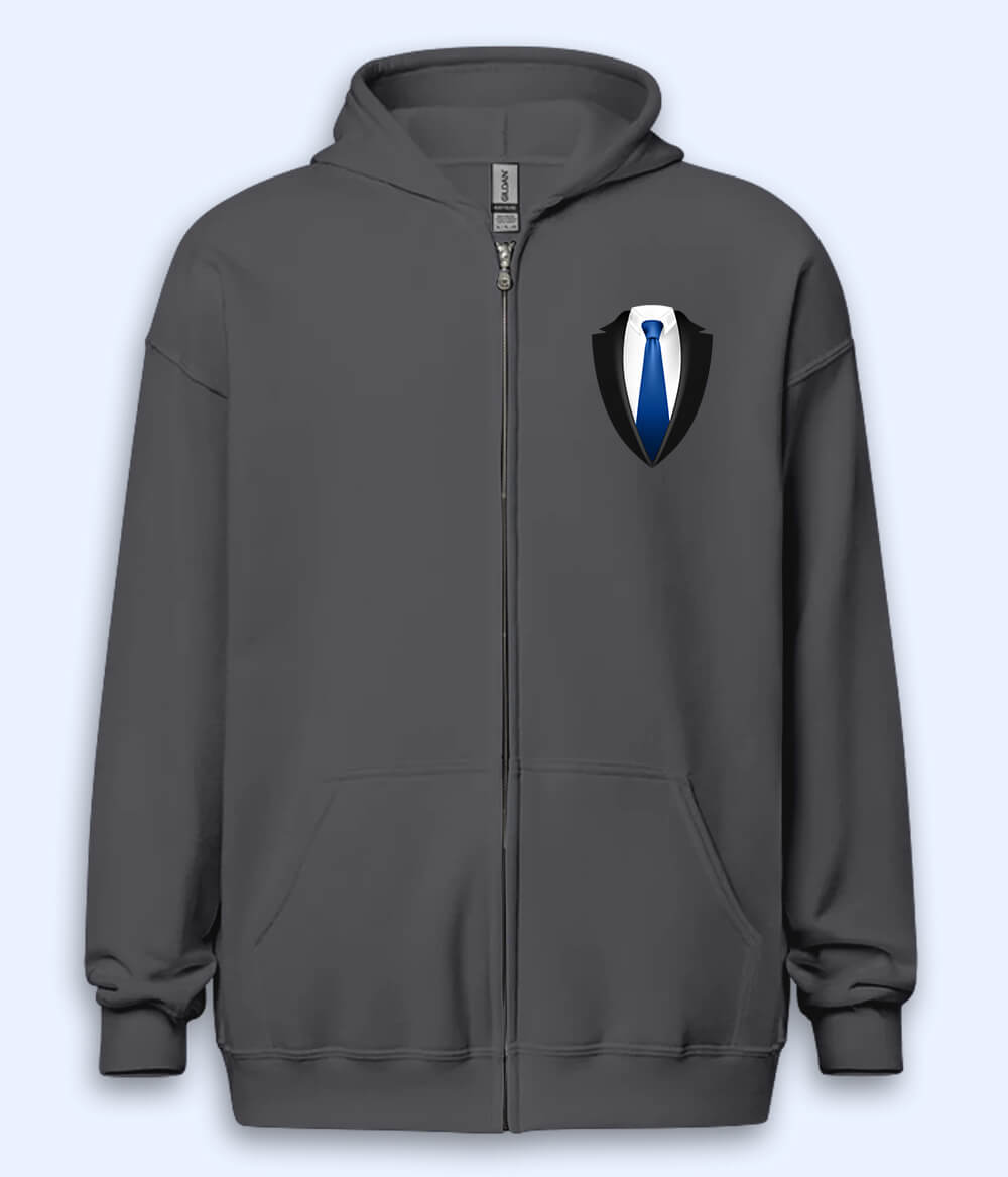Formal Suit Zipper Hoodie
