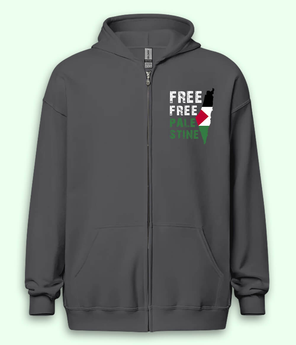 Free Palestine Zipper Hoodie (Unisex)