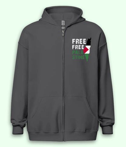 Free Palestine Zipper Hoodie (Unisex)