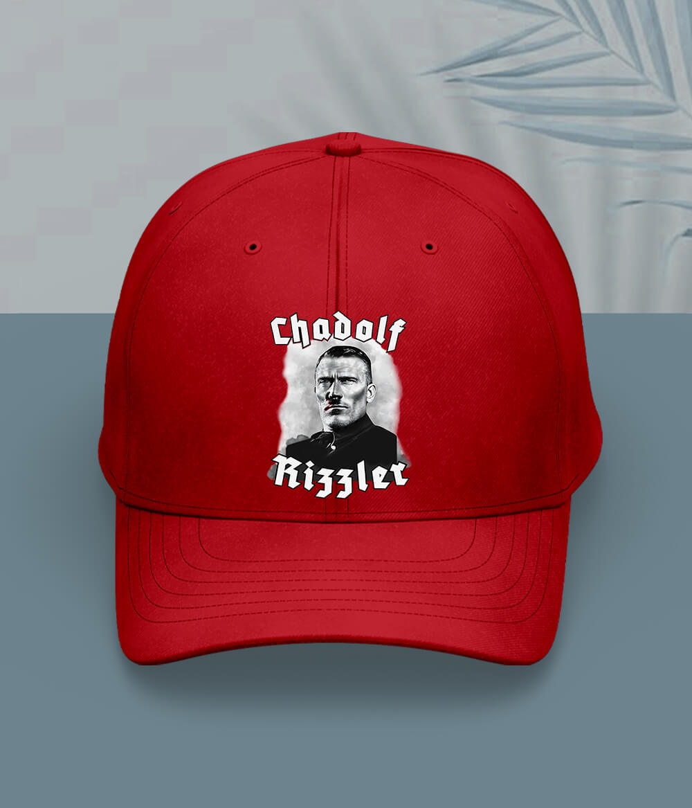 Red Funny Chad Cap