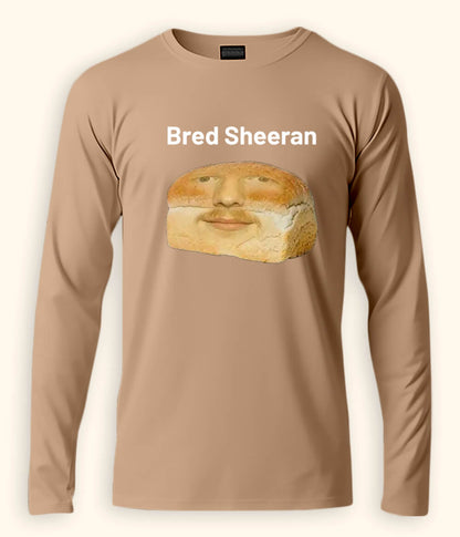 Funny Ed Sheeran Long Sleeve Beige T-Shirt (Unisex)