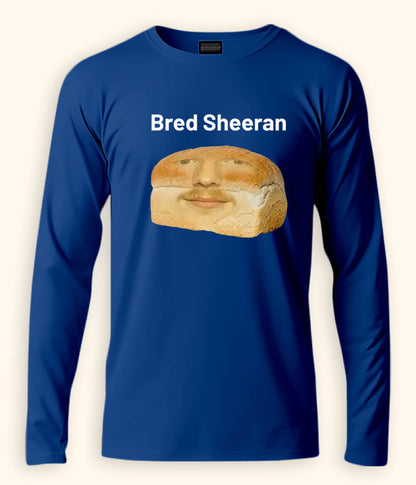 Funny Ed Sheeran Long Sleeve Royal Blue T-Shirt (Unisex)