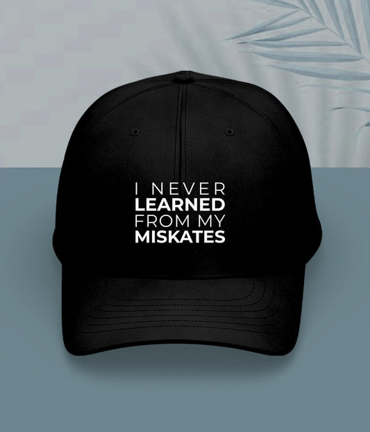 Black Funny English Quotes Cap