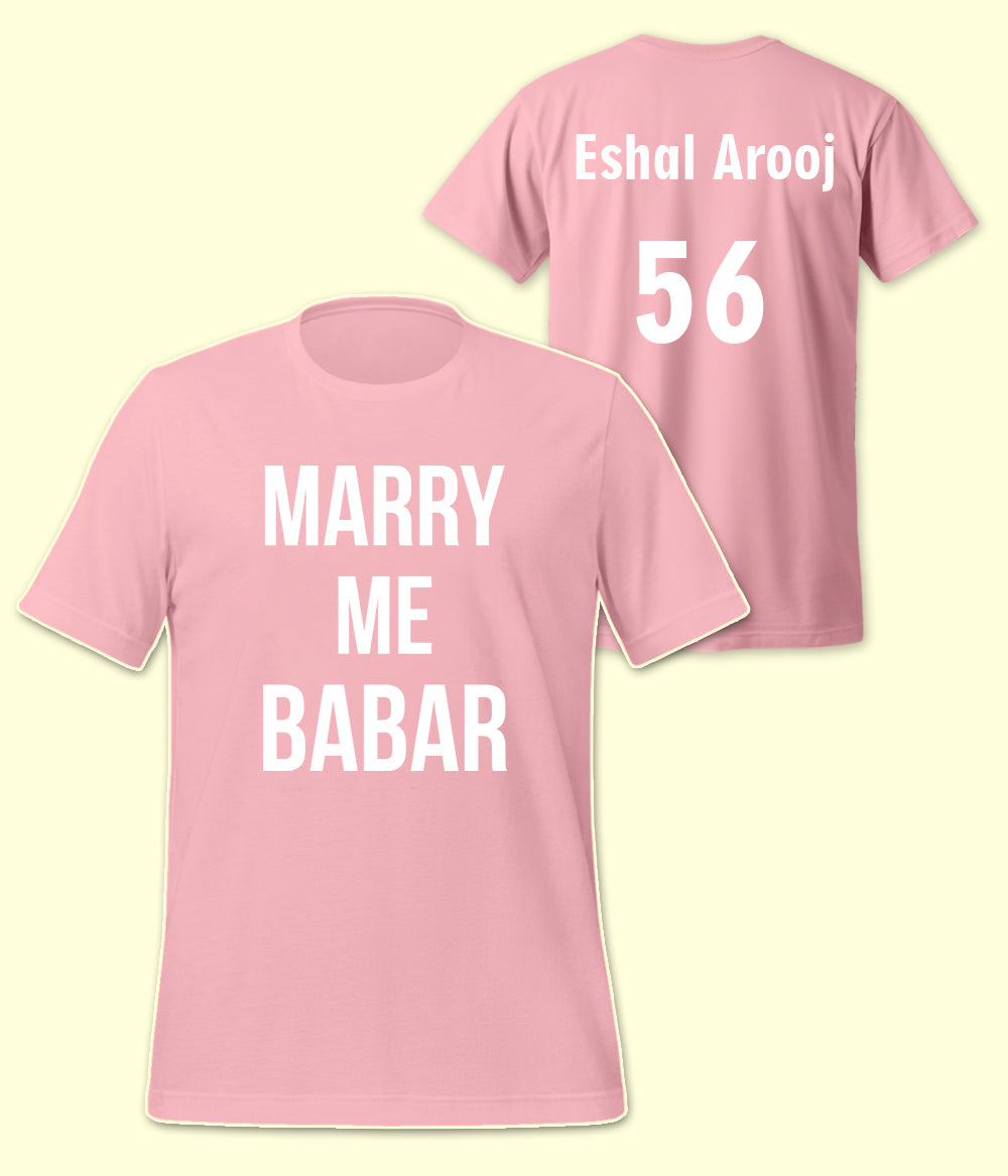 Funny Marry Me T-Shirt (Customizable)