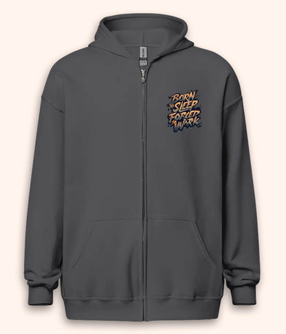 Funny Work Quote Zipper Hoodie (Unisex)