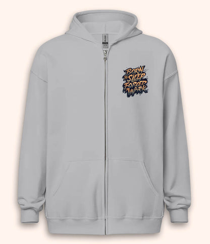 Funny Work Quote Zipper Hoodie (Unisex)