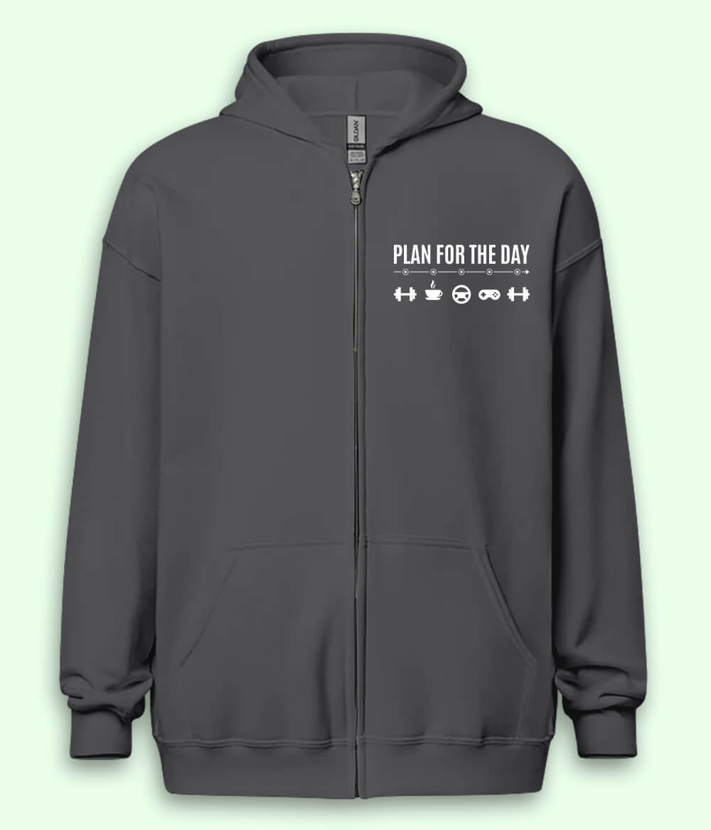 Funny Workout Zipper Hoodie (Unisex)