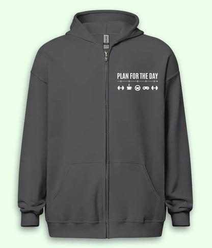Funny Workout Zipper Hoodie (Unisex)