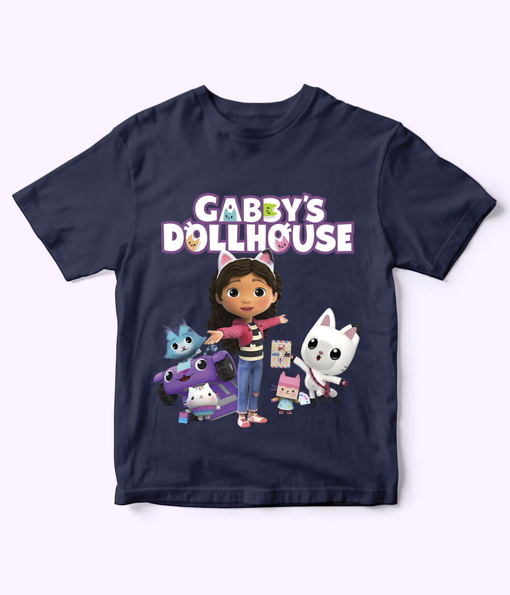 Gabby Dollhouse Navy Blue Shirt for Girls