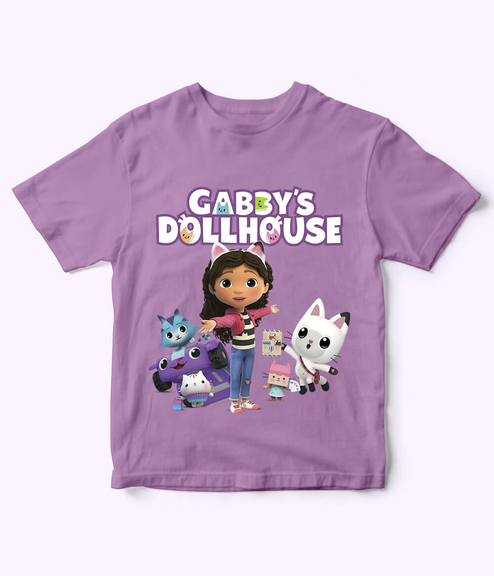 Gabby Dollhouse Purple Shirt for Girls
